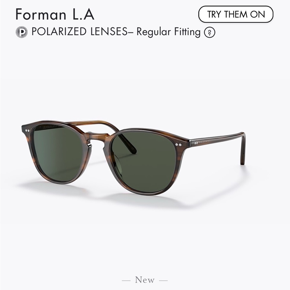 Oliver Peoples tortoise shell polarized sunglasses!